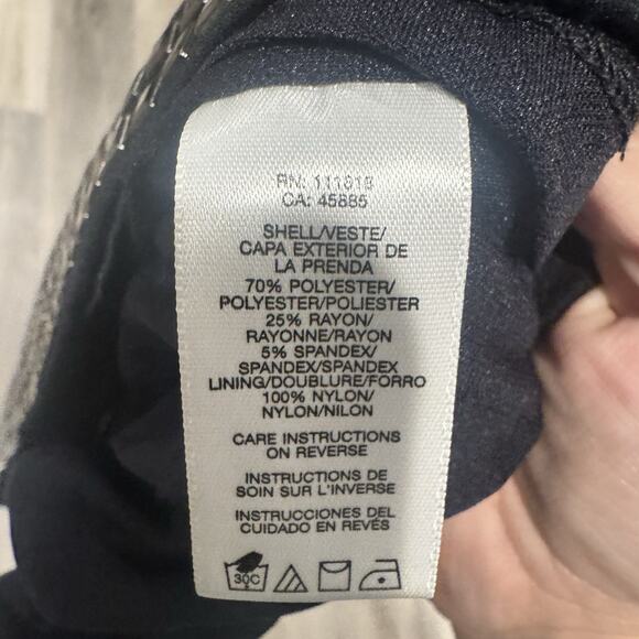 Michael Kors Black Mini Skirt With Stud Detail , Side Zipper Size 6 - Picture 8 of 9